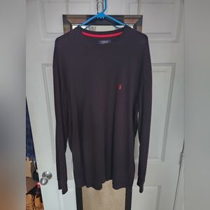 Men's Polo Long Sleeve Thermal Shirt 3XL XXXL